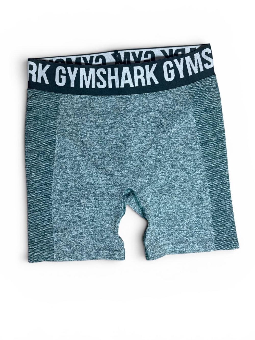 Gymshark Flex Women’s Biker Strech Shorts in Heathered Green 6”